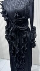 Şehrazat Butik Tasarım Fırfırlı Elbise (KEMER DAHİL DEĞİLDİR)