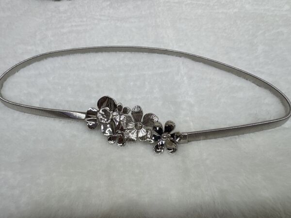 Şehrazat Butik Tasarım İthal Esneyen Kemer Gümüş