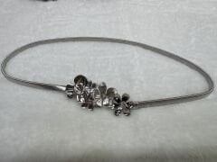 Şehrazat Butik Tasarım İthal Esneyen Kemer Gümüş