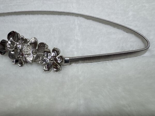 Şehrazat Butik Tasarım İthal Esneyen Kemer Gümüş