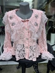 Şehrazat Butik Yaka Detaylı Tasarım Gömlek