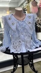 Şehrazat Butik Yaka Detaylı Tasarım Gömlek