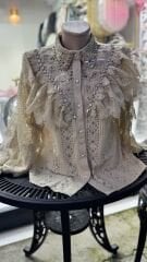 Şehrazat Butik  İthal Tasarım Kışlık Gömlek