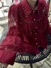 Şehrazat Butik  İthal Tasarım Fransız Güpür Gömlek