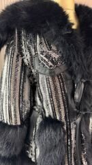 Şehrazat Butik Payetli Kürk Kaban