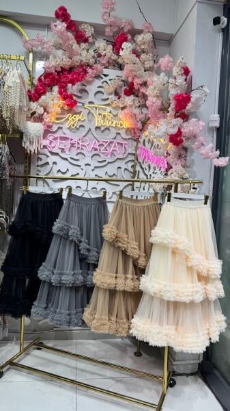 Şehrazat Tasarım Elegance Bloom Etek