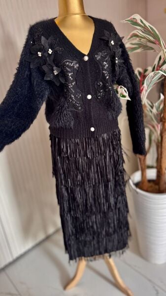 Şehrazat Butik Püsküllü Etek Tam Boy