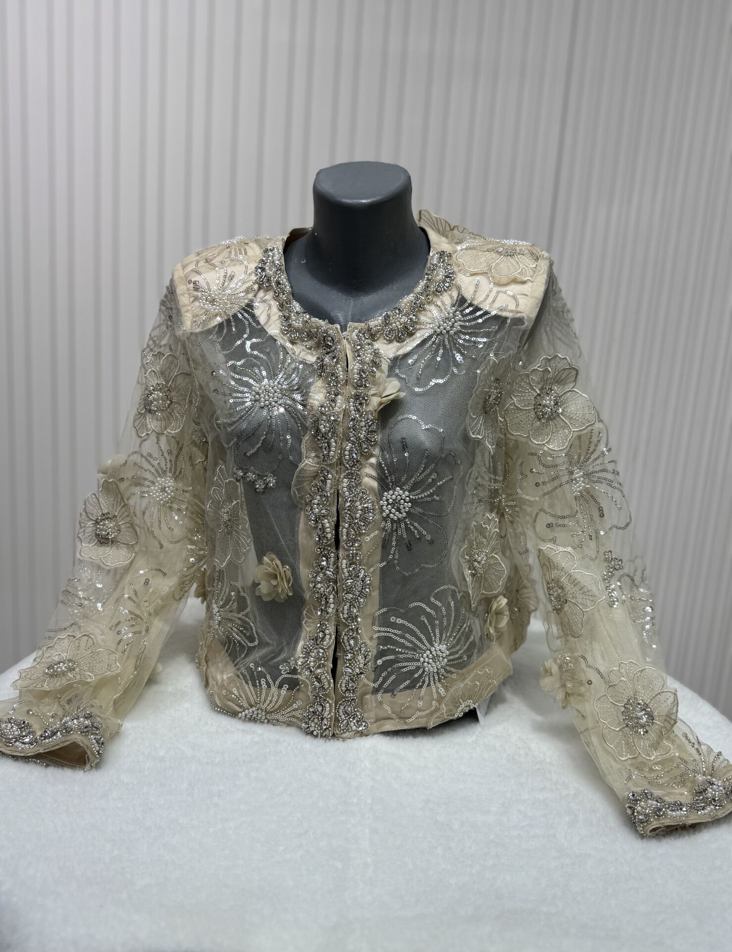 Şehrazat Butik Tasarım Çiçekli Ceket