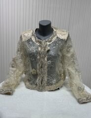 Şehrazat Butik Tasarım Çiçekli Ceket