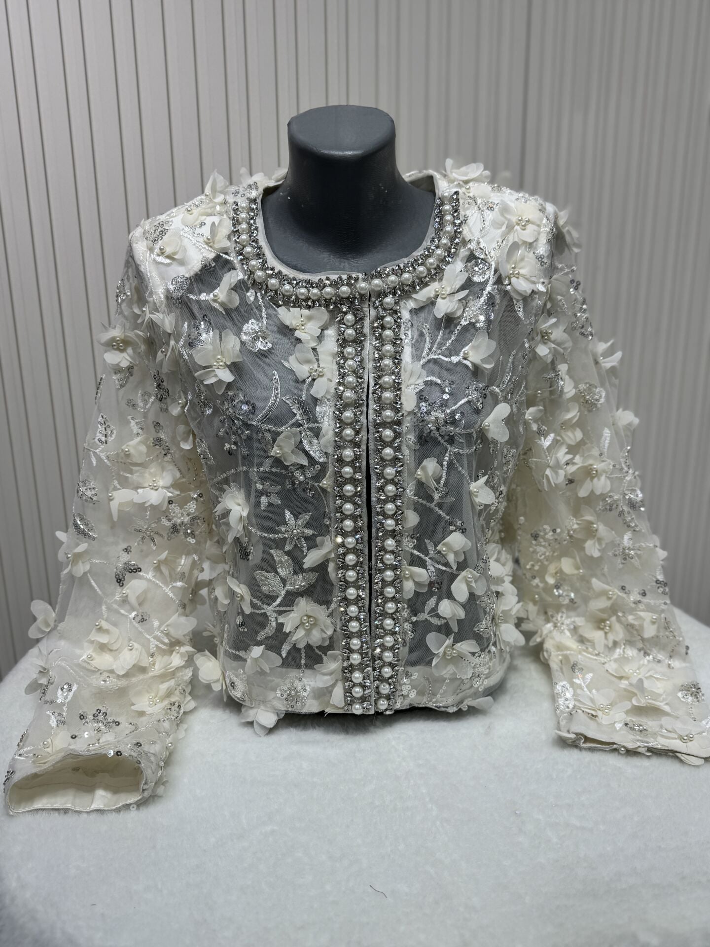 Şehrazat Butik Tasarım Şık Krem Ceket