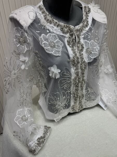 Şehrazat Butik Tasarım Çiçekli Ceket