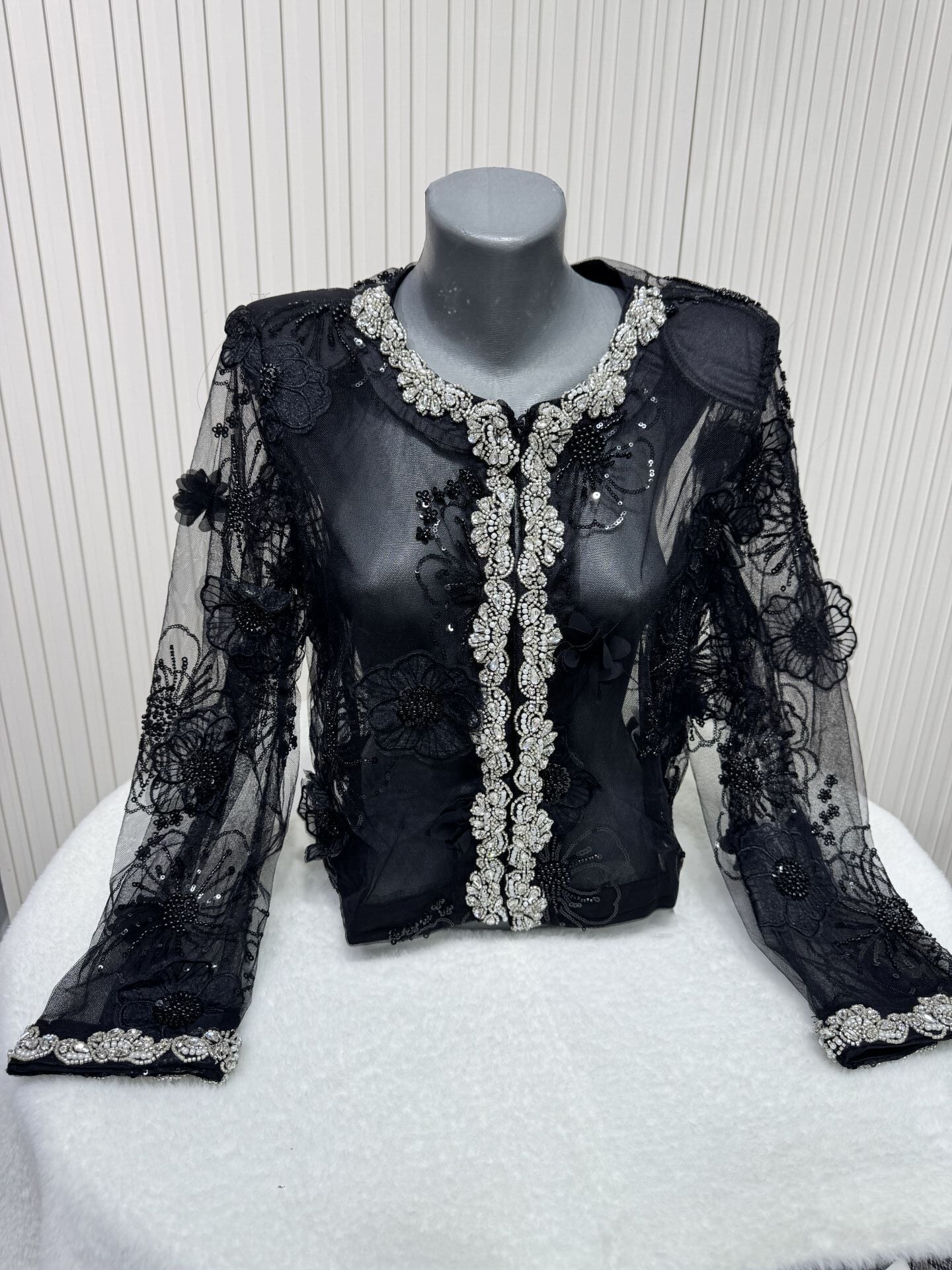 Şehrazat Butik Tasarım Çiçekli Ceket