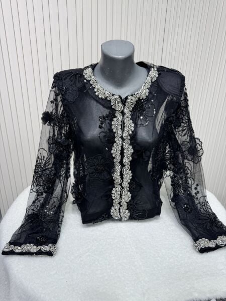 Şehrazat Butik Tasarım Çiçekli Ceket