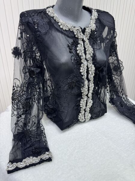 Şehrazat Butik Tasarım Çiçekli Ceket