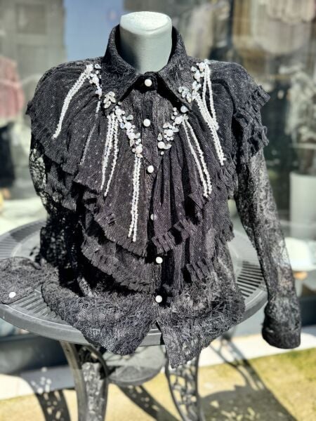 Şehrazat Butik Saltanat Tasarım Şık Gömlek (89739)