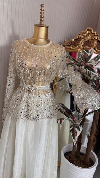 Şehrazat Butik Soltero Bluz (KEMER DAHİL DEĞİLDİR) Standart