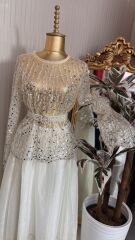 Şehrazat Butik Marlowe Bluz (KEMER DAHİL DEĞİLDİR)