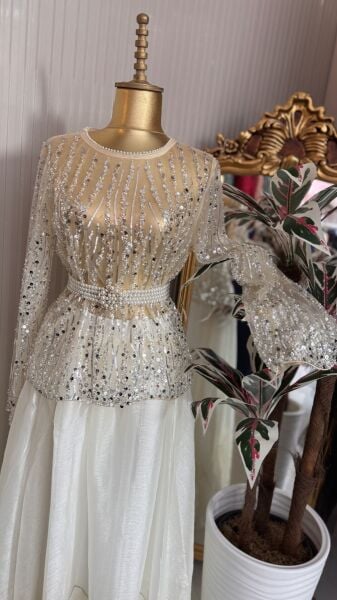 Şehrazat Butik Marlowe Bluz (KEMER DAHİL DEĞİLDİR)