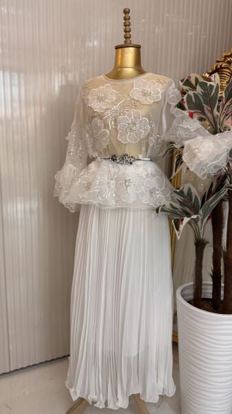 Şehrazat Butik Marlowe Bluz (KEMER DAHİL DEĞİLDİR)