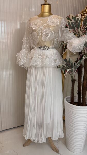 Şehrazat Butik Marlowe Bluz (KEMER DAHİL DEĞİLDİR)