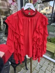 Şehrazat Butik Fırfır Fırfır Tasarım Gömlek (89925)