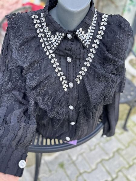 Şehrazat Butik Aloera Tasarım Gömlek (89579)