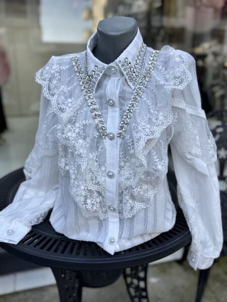 Şehrazat Butik Aloera Tasarım Gömlek (89579)