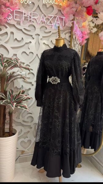 Şehrazat Butik Miarte Elbise (KEMER DAHİL DEĞİLDİR) Standart