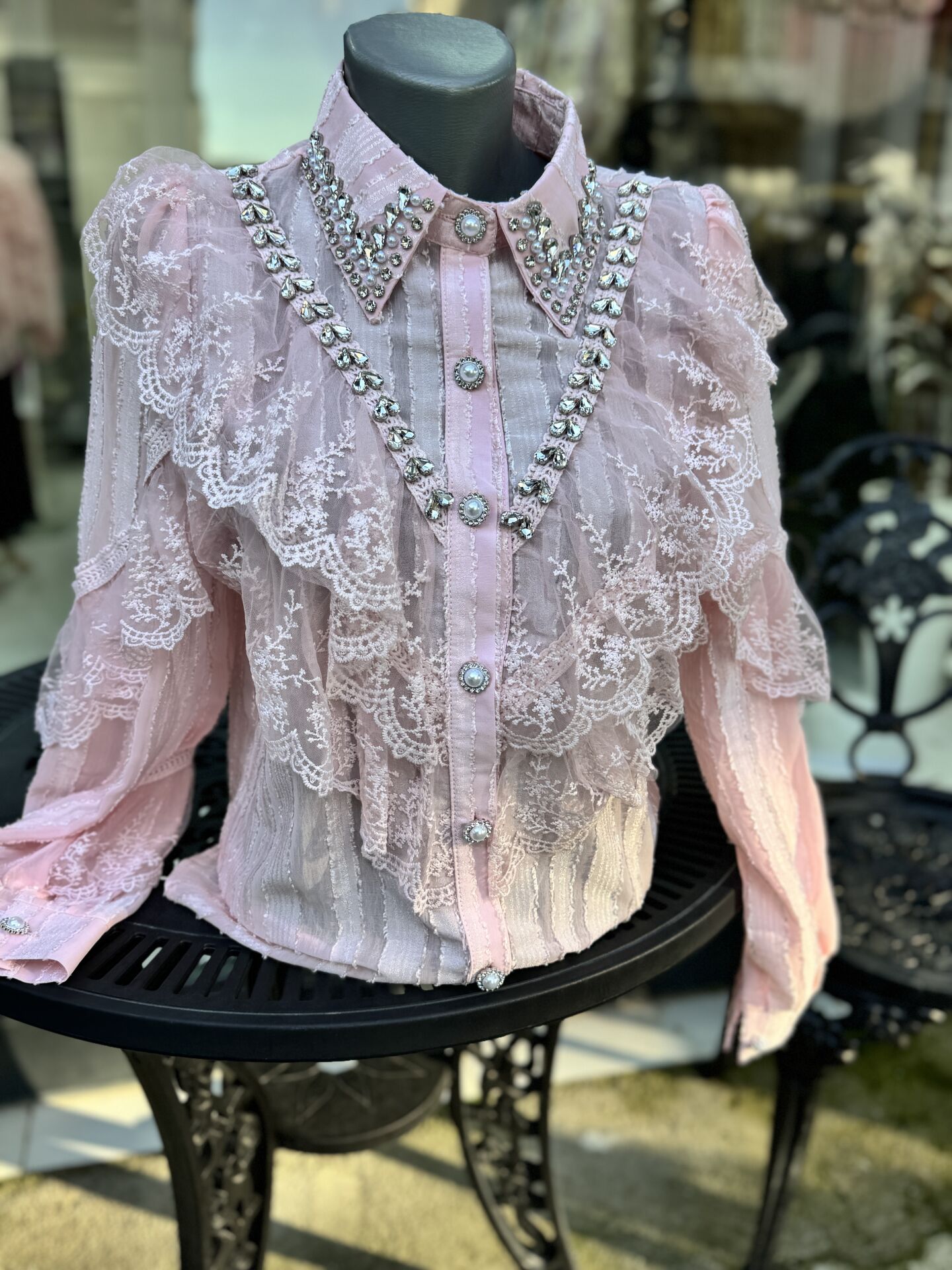 Şehrazat Butik Aloera Tasarım Gömlek (89579)