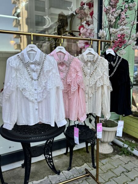 Şehrazat Butik Aloera Tasarım Gömlek (89579)