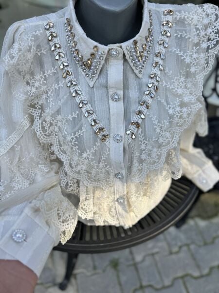 Şehrazat Butik Aloera Tasarım Gömlek (89579)