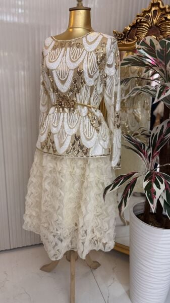 Şehrazat Butik Zefir Bluz (KEMER DAHİL DEĞİLDİR)