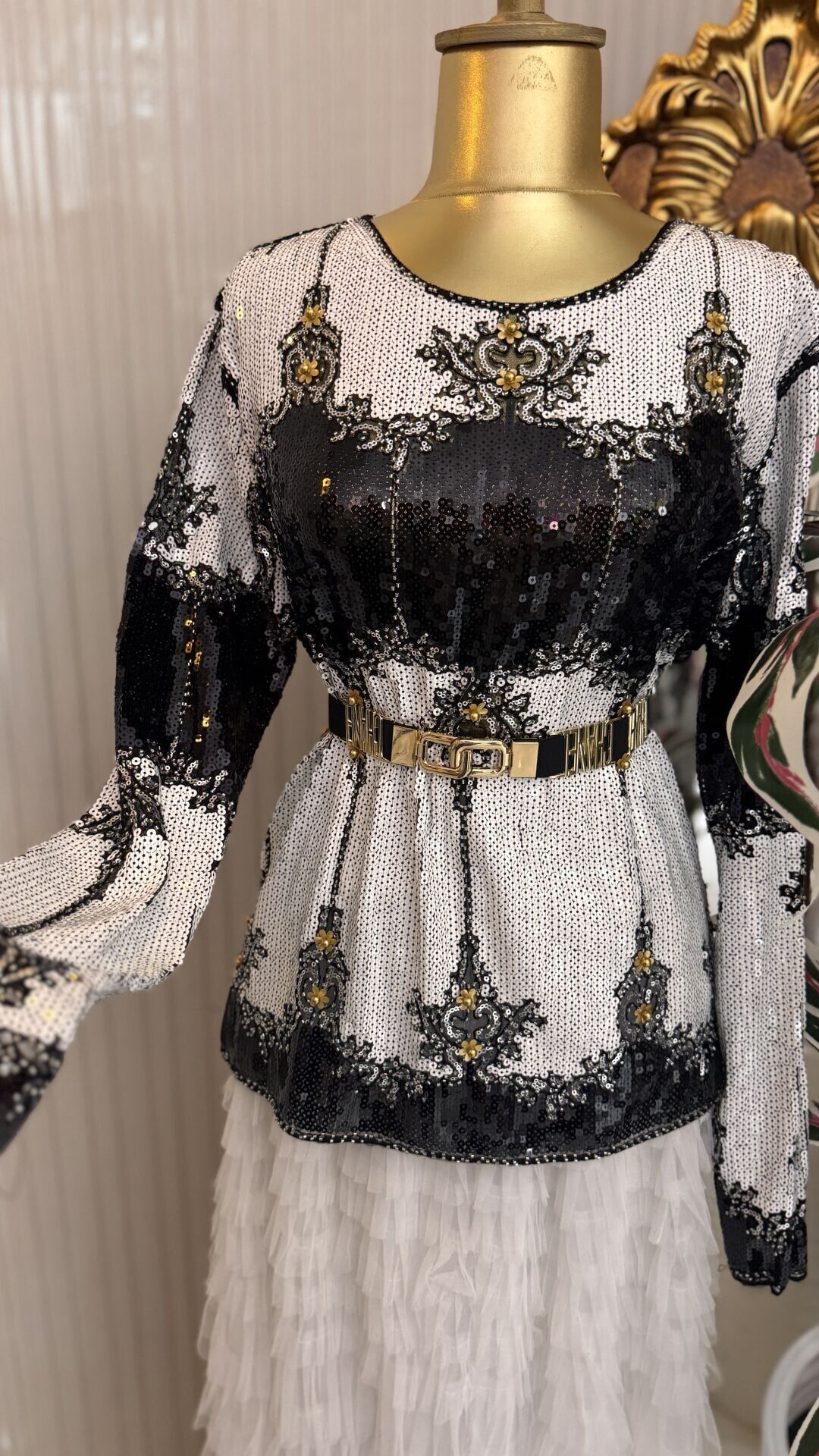 Şehrazat Butik Tasarım Bluz (KEMER DAHİL DEĞİLDİR)